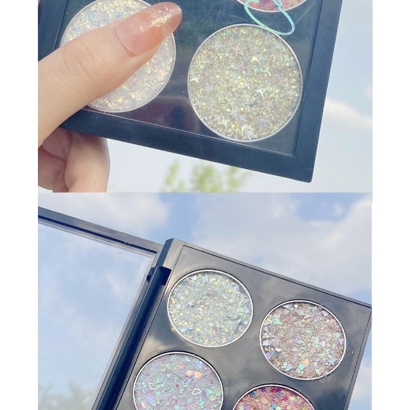Shimmer Glitter Sequin Gel Eyeshadow Sparkling Eye Makeup For Stage Daily Cosmetics