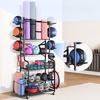Movable Sports & Fitness Equipment Storage Rack