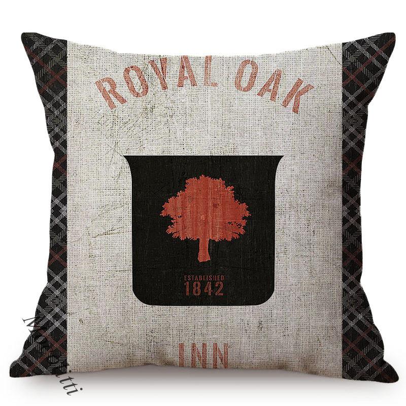 Nordic Farm Animal Cushions Cover Cock Cow Farmhouse Poster Pencil Drawing Cotton Linen Decorative Bed Sofa Pillow Cases Cojines