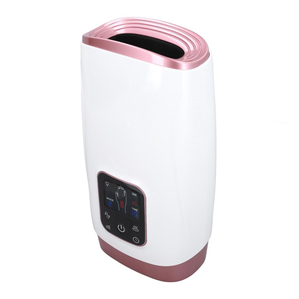 Handmassagegerät LCD 4 Stufen Kompression Elektrisches Fingermassagegerät mit Wärme für Finger Taubheit