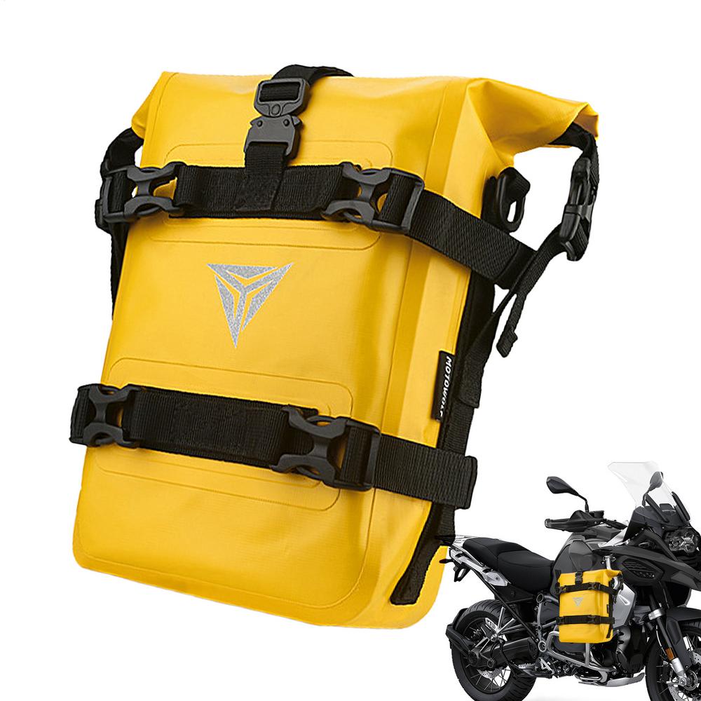 

8L Motorcycle Bumper Bag Luggage Pack Tools Pouch Frame Bag Waterproof Crash Bars Bag Bumper Repair Tool Bag Motor Side Bags жёлтый