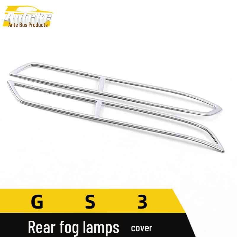 GS3 Bakre dimljus Elektropläterad Dekorram för Baklucka – Biltillbehör