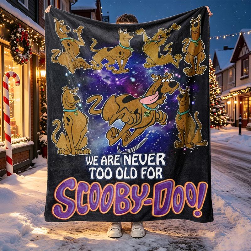 Scooby Pattern Blanket for Home Decoration, Bed, Sofa, Car Travel, Camping, Suitable for All Seasons, Birthday Christmas Gift