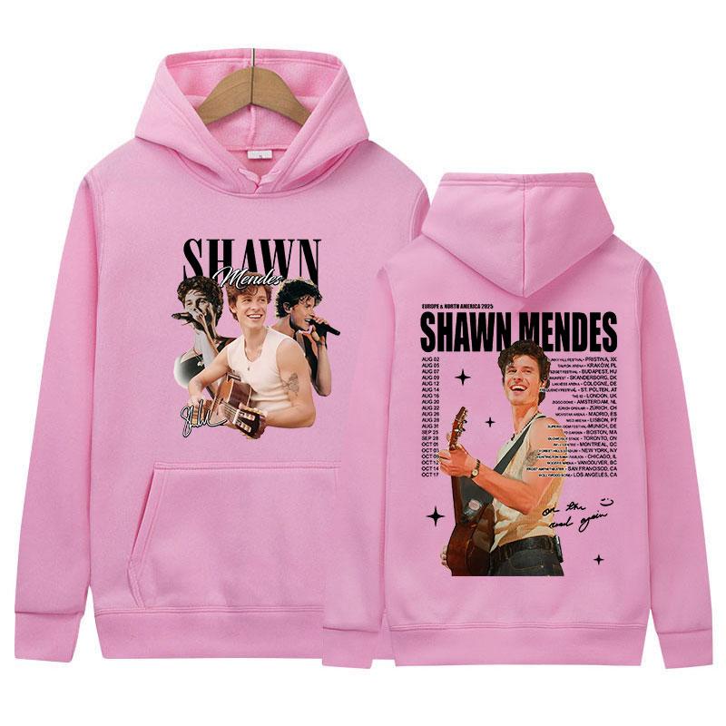 Rapper Shawn Mendes Tour New Album Hoody Men Clothing Vintage Oversized Sweatshirt Hip Hop Gothic Long Sleeve Hoodies Streetwear