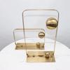 Modern Geometric Metal Ornaments - Abstract Gold Set for Soft Luxury Interiors