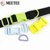 Meetee 2-10Sets Quick Release Buckle Webbing Adjust Clasp Set 15/20/25mm Plastic D Ring Hook for Backpack Safety Chair Accessory
