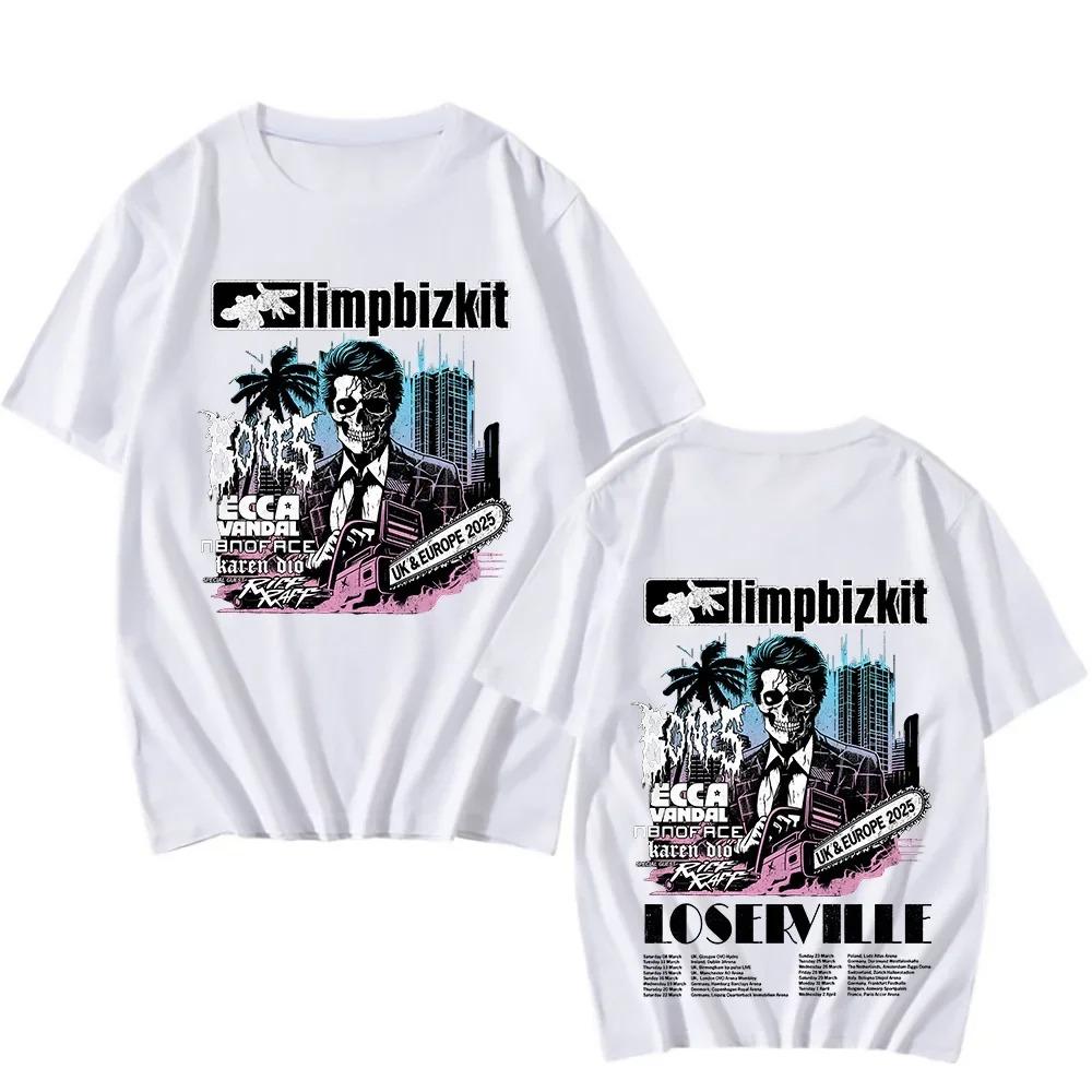 

Limp Bizkit UK and Europe Tour 2026 T-shirt Rap Rock Vintage Cotton Tees New Enjoy First Tshirts Unisex Fashion Crewneck Clothes L бежевий