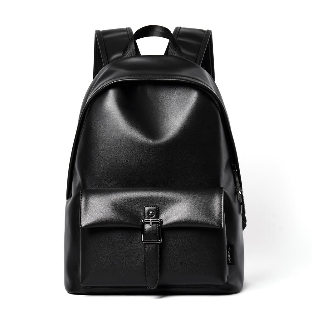 

Водонепроницаемый мужской рюкзак из искусственной кожи, вместительная сумка для ноутбука, повседневные мужские рюкзаки для университета