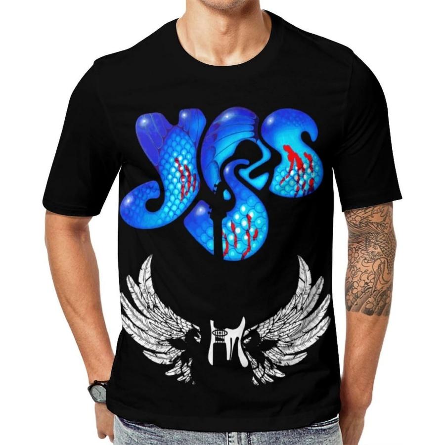 

xhaxhi T-Shirt for Women and Men Yes Rock Band Running Shirts Men s Short Sleeve Shirts Women’s T-Shirt Quick Dry(2) XXXXXL різнокольоровий