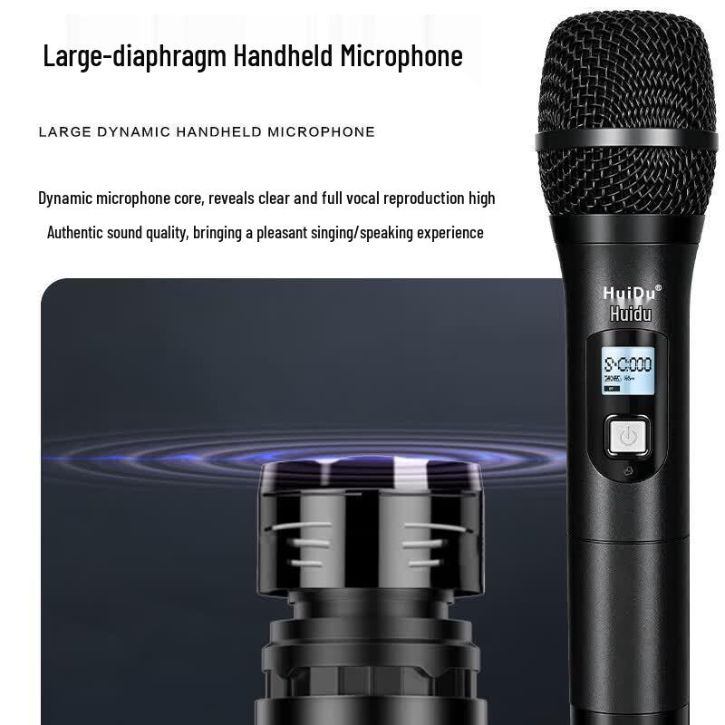 HuiDu HD-2MS Wireless Dual Microphone System (CN version)