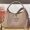 Nova bolsa de couro de vaca de alta qualidade, bolsa balde, bolsa de ombro, bolsa de mão, bolsa transversal, bolsa de ombro, cesta de vegetais, bolsa feminina