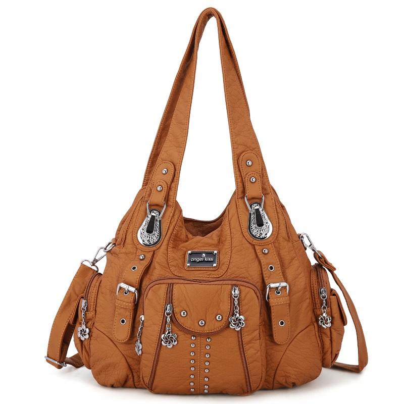 Angel kiss Tasche Damen Mode Handtaschen Damen Umhängetaschen PU Leder Handtasche Weibliche Umhängetasche Umhängetasche bolsa feminina