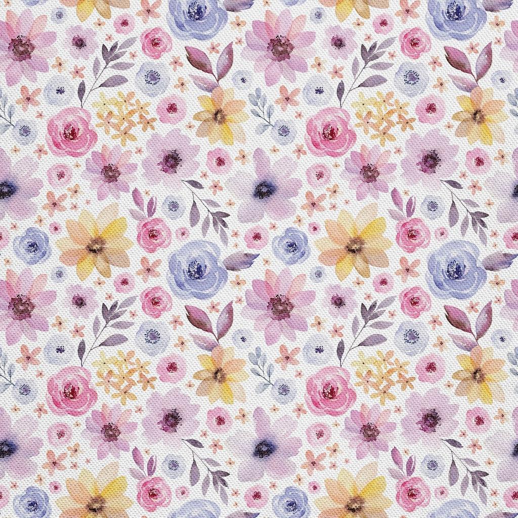 Outdoor Dekostoffe Oxford - Motiv Pastellfarbene Blumen I Dx664