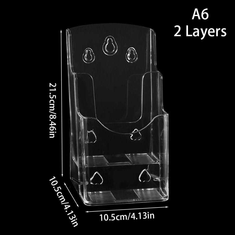 1 Stück Acryl Kartenaufbewahrungshalter Desktop Korb A6 Fotokarte Etagenbox