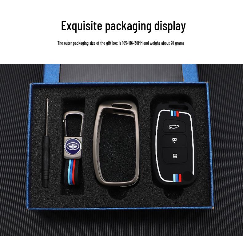 FAW Besturn X40 Key Cover for 2017-2019 Models - Remote Control Shell & Buckle for Men