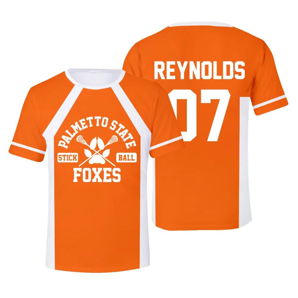 The Foxhole Court Palmetto State Foxes Lacrosse Jersey Cosplay WILDS MINYARD 3D T-shirt Men/Women Clothes Kids Tees