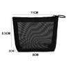 S/M/L Black Mesh Cosmetic Bags Transparent Portable Travel Toiletry Lipstick Case Makeup Bag Storage Pouches Organizer Wholesale