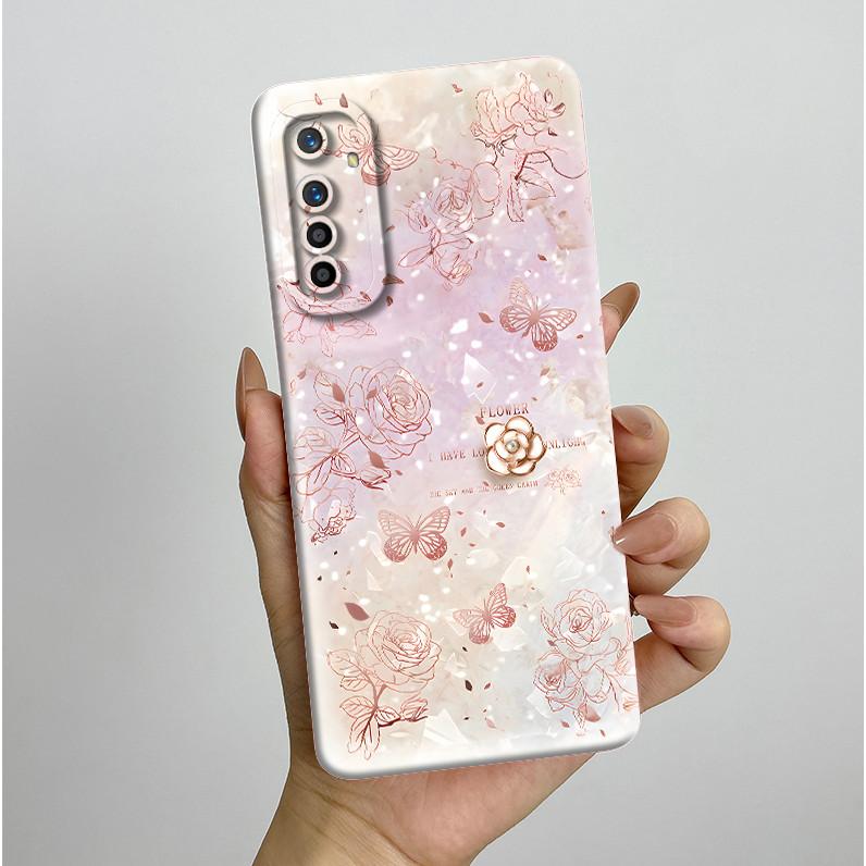 For Realme X2 XT Case RMX1921 RMX1991 RMX1993 Pretty Flowers Silicone Soft TPU Shockproof Phone Cover For OPPO K5 Coque Fundas
