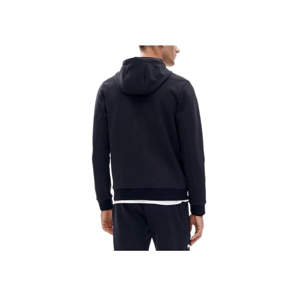Fila Athletics Basic Logo Casual Sports Knit Hoodie Men Hoodies Deep-Black A11M231211F-BK