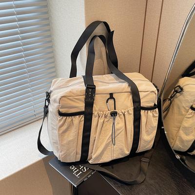 New Simple, Lightweight and Large-capacity Travel Bag, Women's Leisure Korean Fitness Bag, High-end Commuting Shoulder Messenger Bag