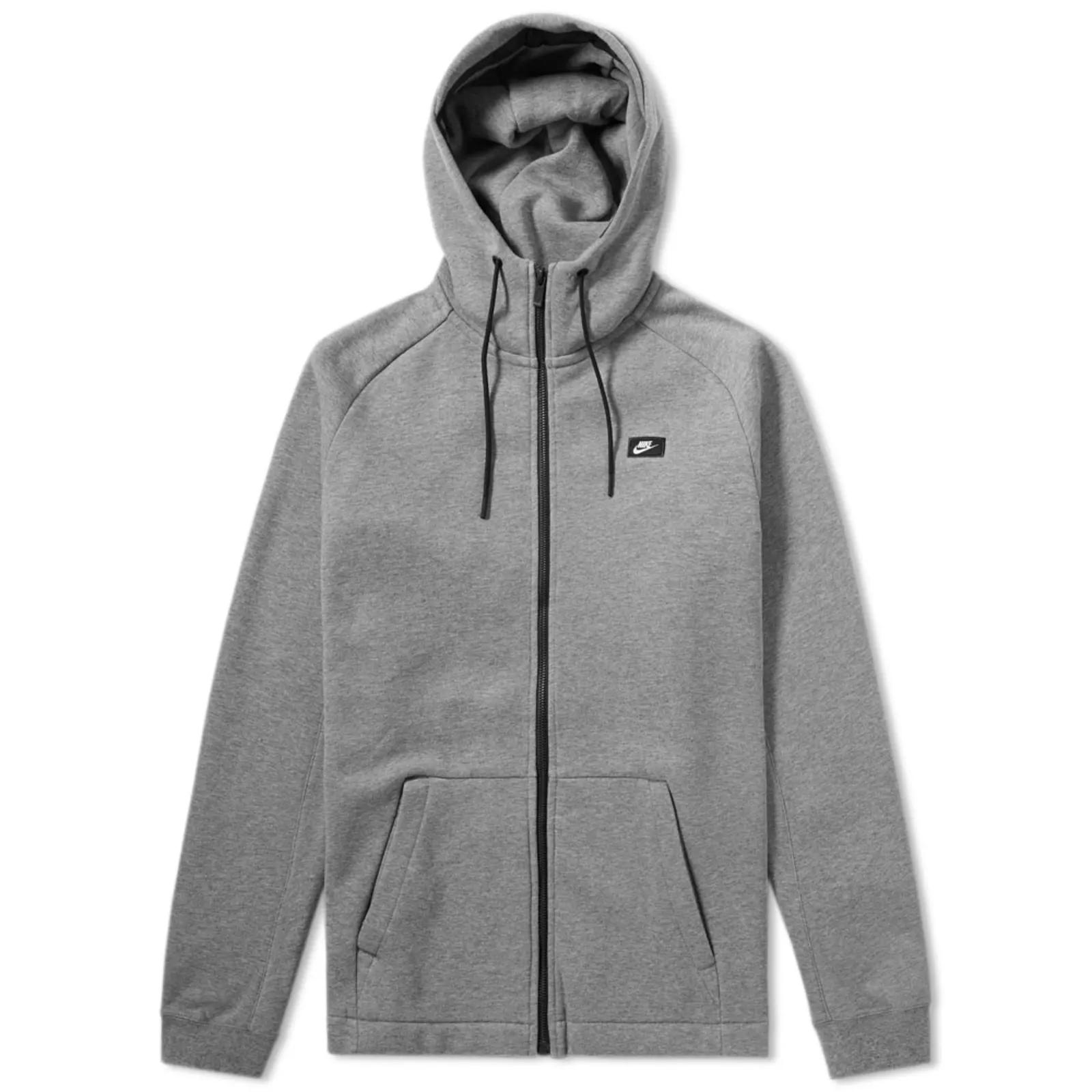 

Мужская спортивная куртка с капюшоном и нашивкой-логотипом Nike Kangaroo Pocket, серая 835858-091 L