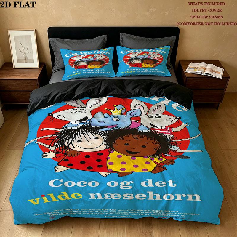 Cirkeline Bedding Quilt Set Quilt Cover Pillowcase Home Decoration Birthday Gift (1 * Duvet Cover + 2 * Pillowcase, Without Core)