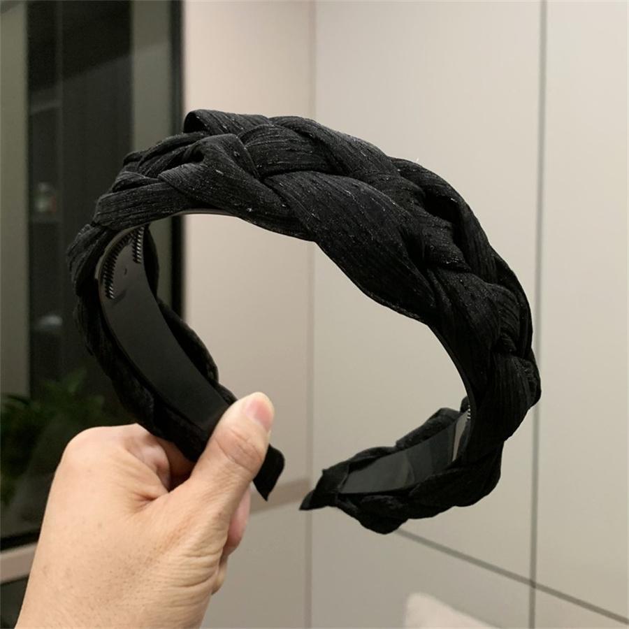 New Fashion Retro Women Headband Wide Side Big Bowknot Hairband Classic Casual Turban Girls Headwear Hair Accessories