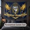 Custom Name Text Tapestry,North Queensland Cowboys Decorative Wall Hanging, Background Tapestry For Home Bedroom