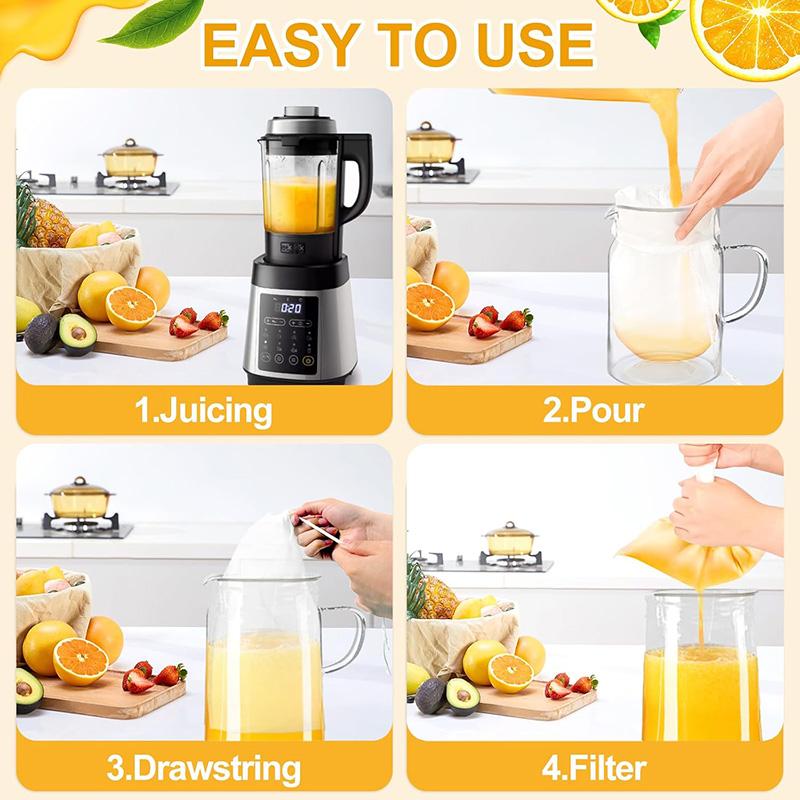 4/6Pcs Reusable Straining Bag Set 20*30cm Cheese Cloth Cheesecloth Bags for Straining Fine Mesh Straining Bag Drawstring Bags