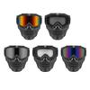 Unterer Kinnschutz mit Visier für Vollgesichtsmaske für Motorradreisen, Polycarbonat-Visier und Gehäuse, Schutz vor Schmutz und Ästen, Skitage und Helmtragen