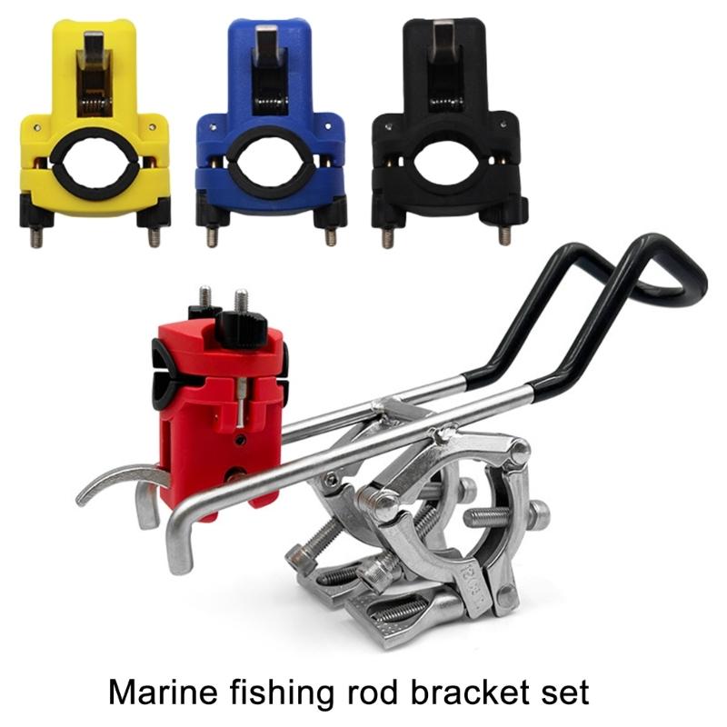 Fishing Rod Boats Clamps Fishing Rod Rack Fishing Rod Bracket Stainless Steel Fishing Rod Holder Fish On Rod for Boats