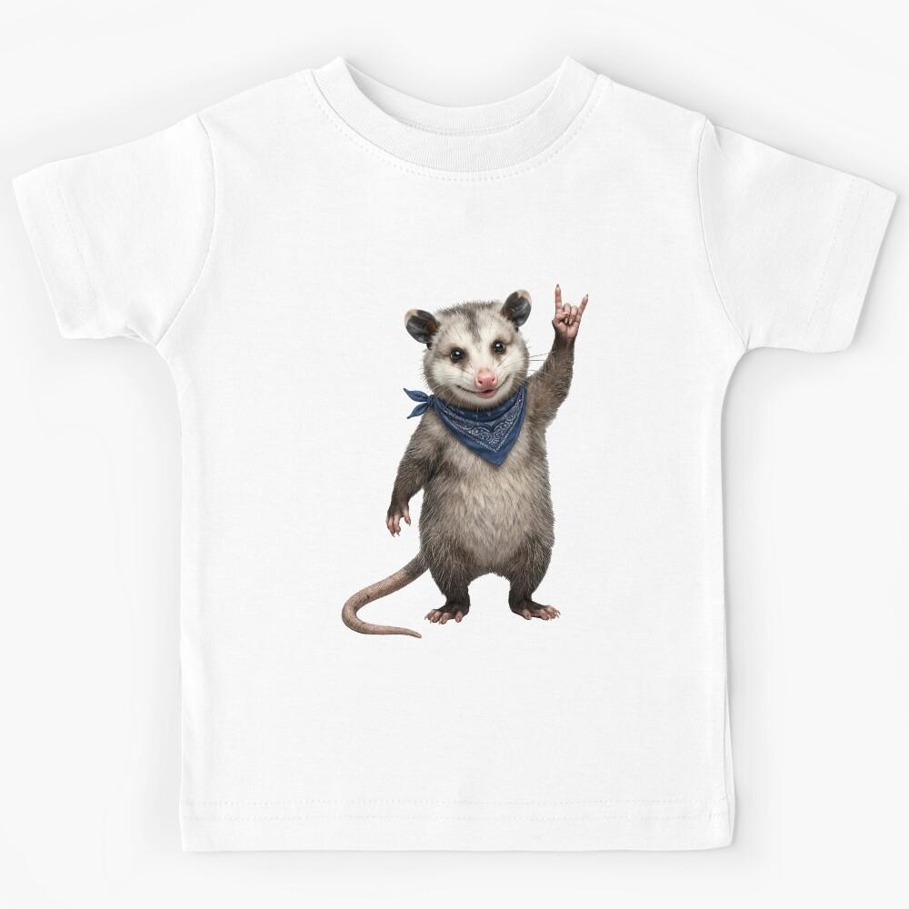 Opossum Rock Hand Sign Kids T-Shirt 130