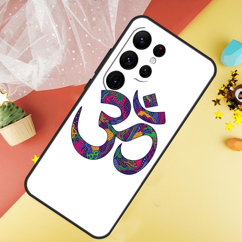 OM Yoga GOA Zen Symbol Phone Case For Samsung Galaxy S26 S25 Ultra S23 FE S21 S20 S22 S24 Ultra S10 Plus Cover Coque