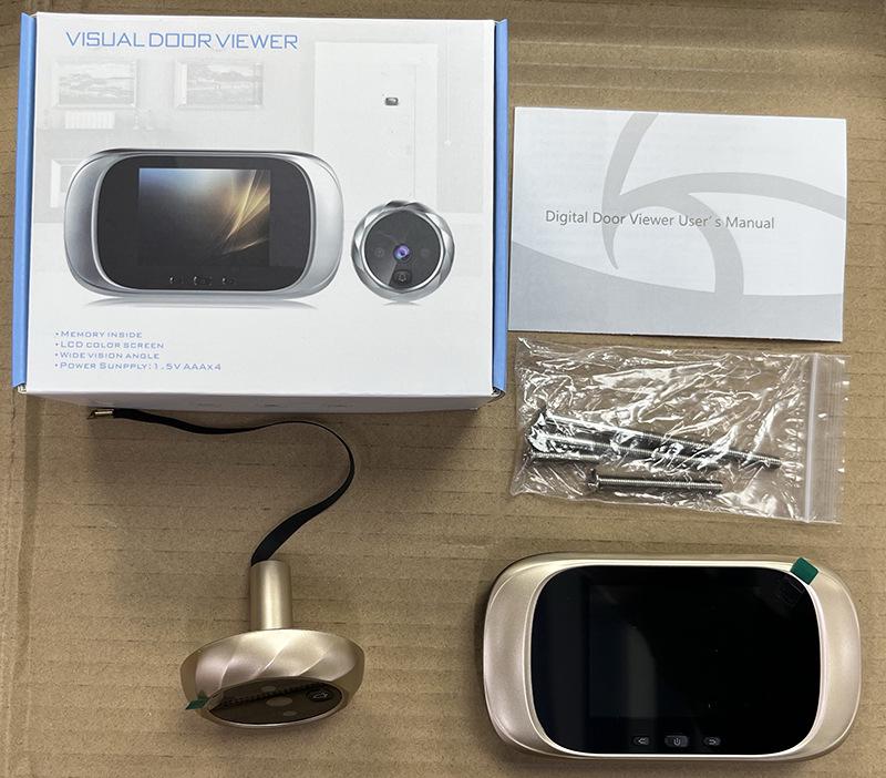 2.8-inch Smart Video Doorbell Peephole with Electronic Door Mirror