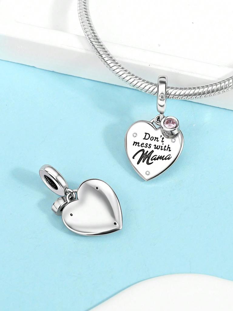 Charms Plata Copper Colors Mother'S Day Love Mother Beads Charm Pendant For Original Bracelet For Women Diy Jewelry Love Gift