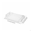 Desktop Tray Ribbed Serving Rounded Corners Home Organization Large