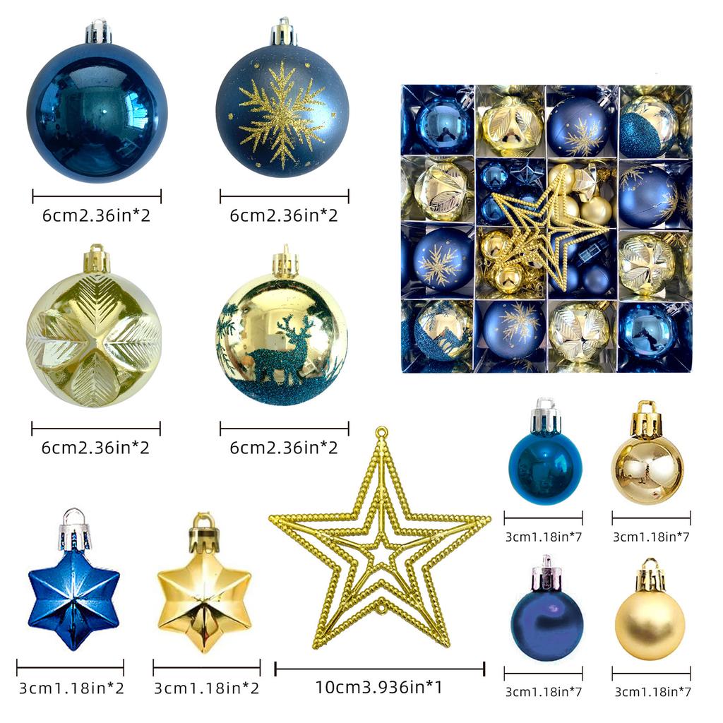 1 Set Hanging Christmas Balls Decorations Xmas Tree Ornament 2025 Christmas Decoration for Home New Year Gift Navidad Decors