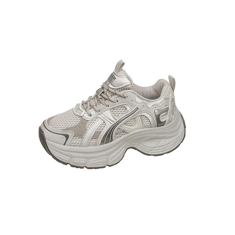 Platform Dad Shoes Women's 2025 Autumn New Platform Muffin Shoes Heightened Versatile Sports and Leisure Shoes Single Shoes Women's