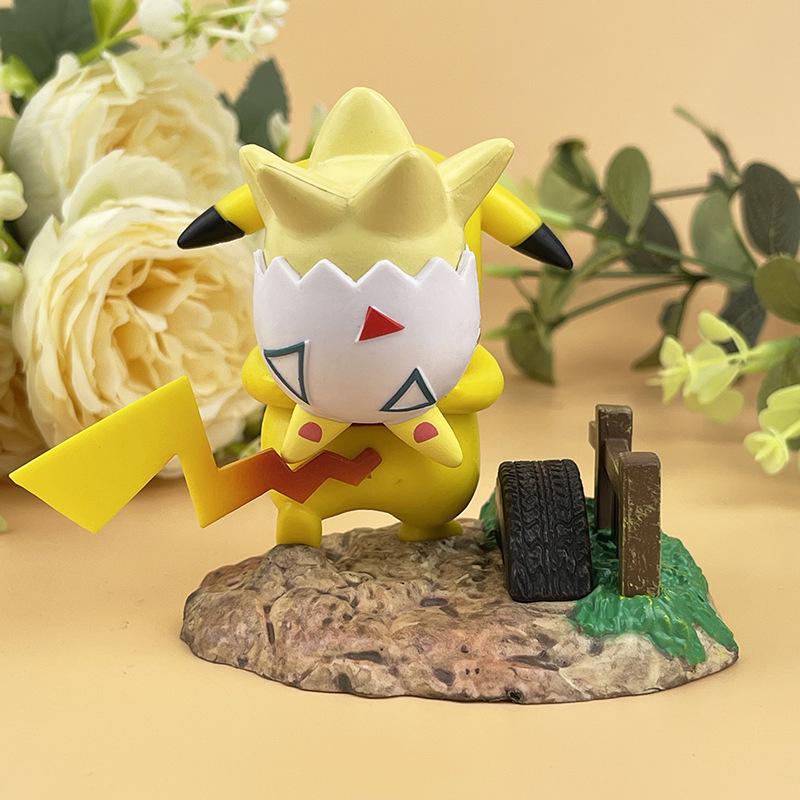 Pokémon Pikachu, Bulbasaur, Squirtle Action Figures: Desktop Ornaments