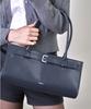 Ames-Worldwide Belted Trapez Shoulder Bag Navy
