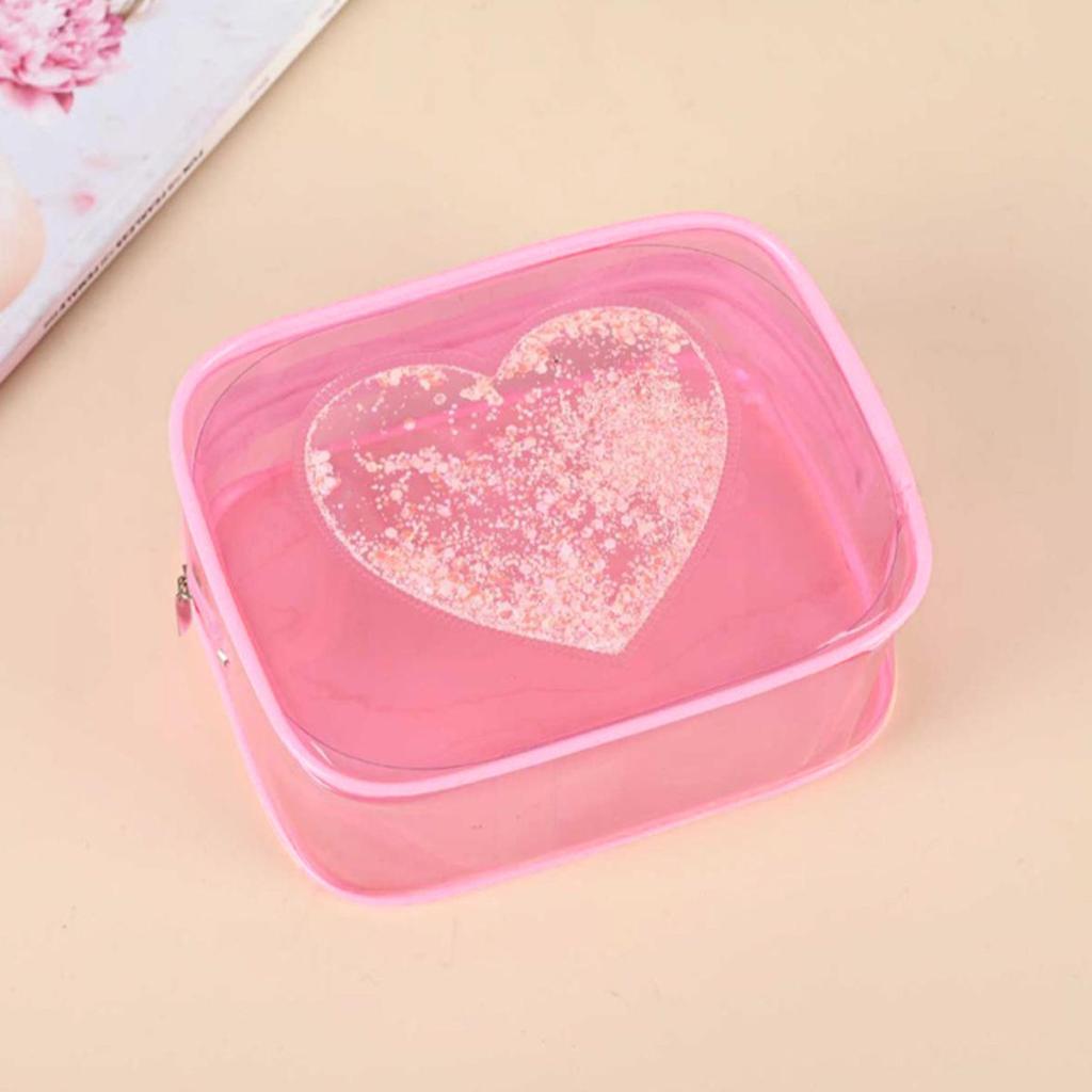 Transparent Makeup Bag Portable Travel Organizer Clear Beautician Cosmetic Bag for Ladies Beauty Case Toiletry Wash Storage Bags