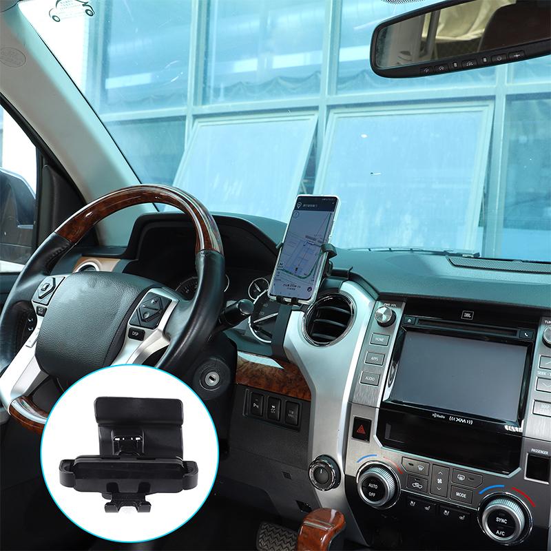 For Toyota Tundra 2014-21 ABS Central Control Air Outlet Left Mobile Phone Holder GPS Navigation Holder Interior Car Accessories