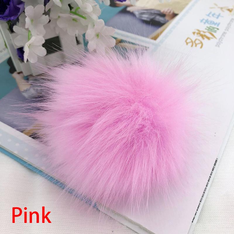 12cm Coloful False Hairball Hat Ball Fur Pompom Fake Fox Fur Shoes Ball Pom Pom DIY Handmade Hat Clothing Accessories