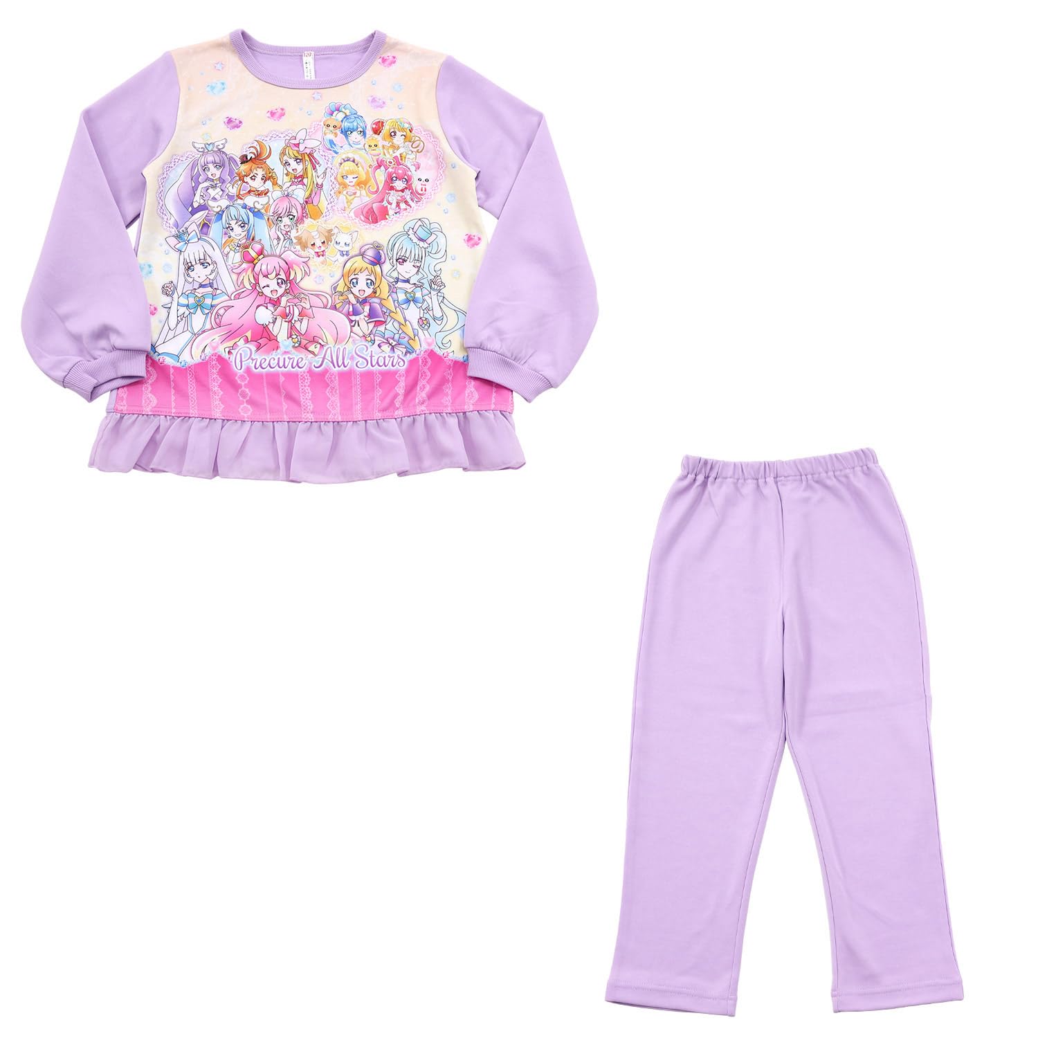 Pretty Cure All Stars Cardboard Knit Pajamas 571 Girls  Glow-in-the-Dark