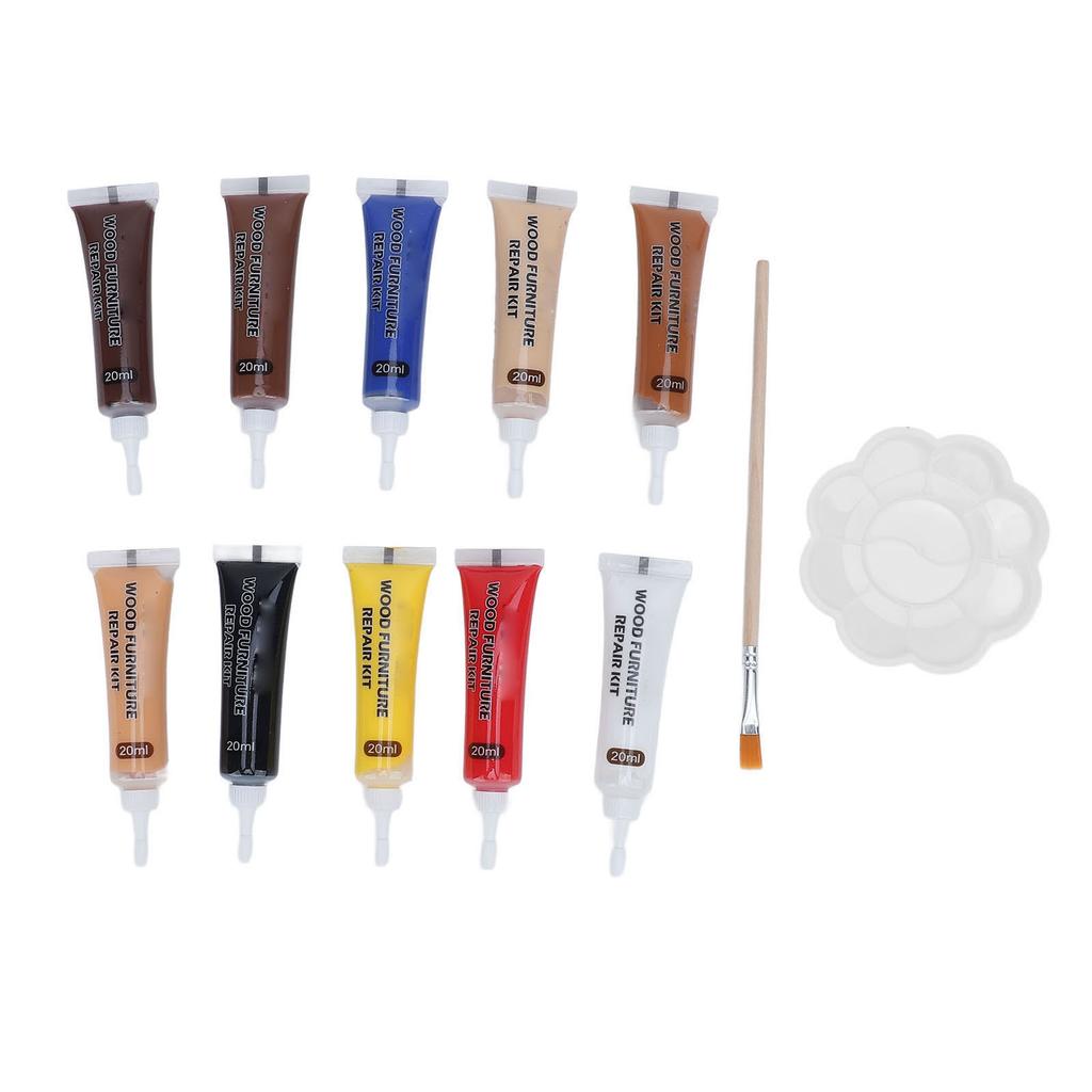 Wood Furniture Repair Kit 10 Fundamental Color Wood Putty Cabinet Touch Up Kit for Home