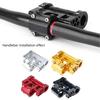 Adjustable Bicycles Double Stem Aluminum Alloy Folding Bike Porous Stem 25.4MM Hollows Bicycles Handlebar Stem