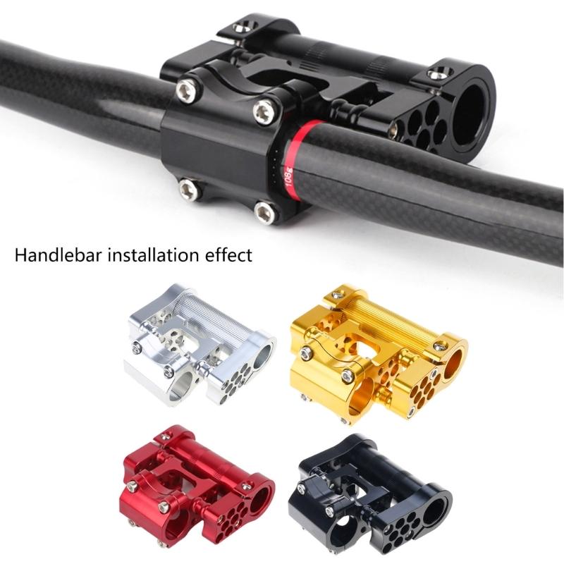 Adjustable Bicycles Double Stem Aluminum Alloy Folding Bike Porous Stem 25.4MM Hollows Bicycles Handlebar Stem