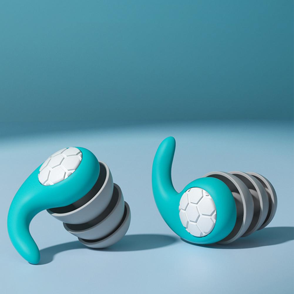 Silicone Protection Ear Earplugs Sound Insulation Swimming Ear Plug 3 Layer Soft Diving Ear Plugs for Swimming Showering