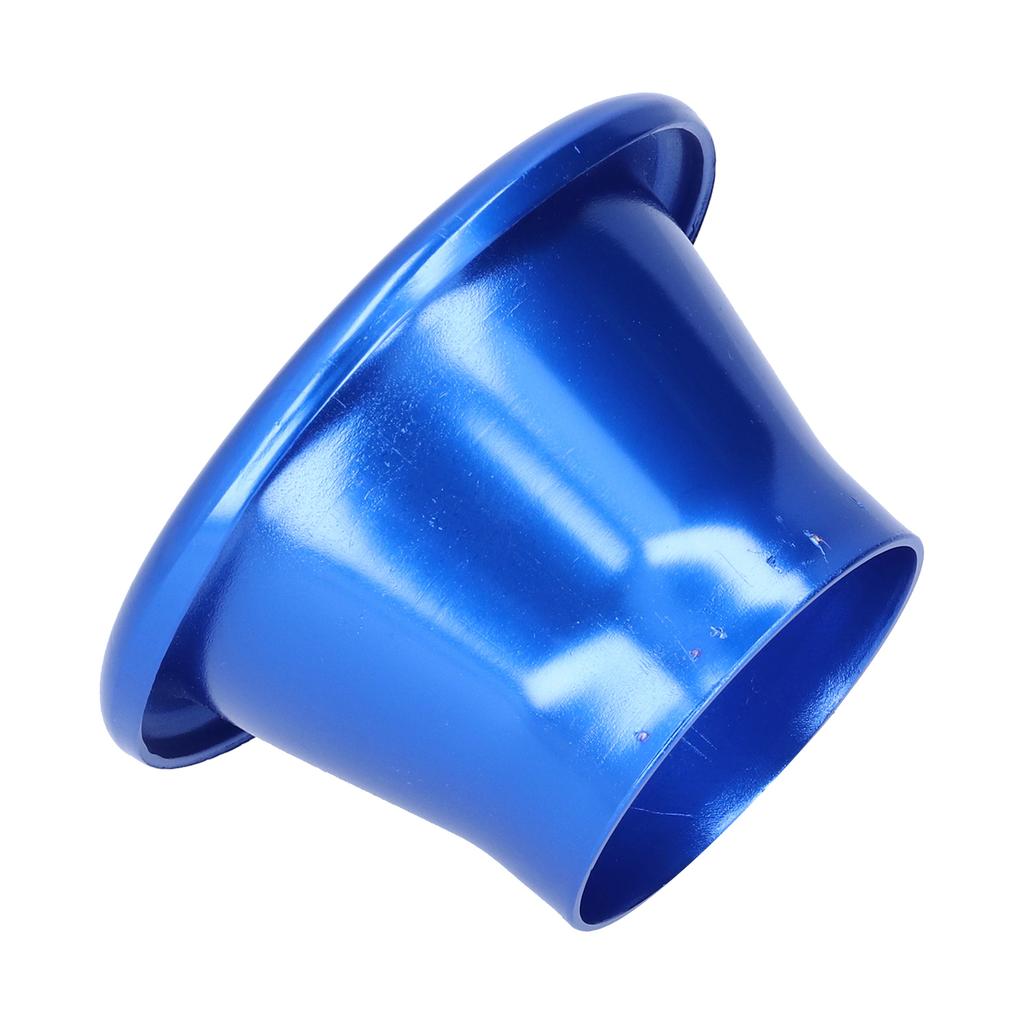 2.6in Cold Air Intake Turbo Horn Velocity Stack Adapter CNC Aluminum Car Modification Part Silver
