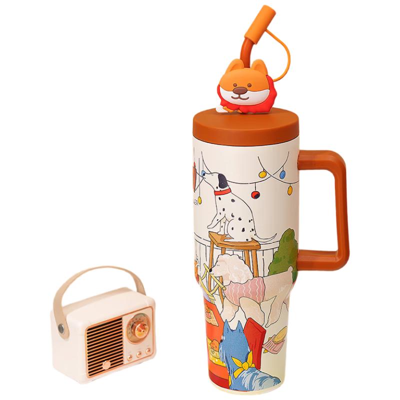 Diller 2025 Cartoon Pet 1200ML Insulated Tumbler